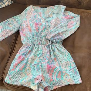 Multi colored summer play suit/romper